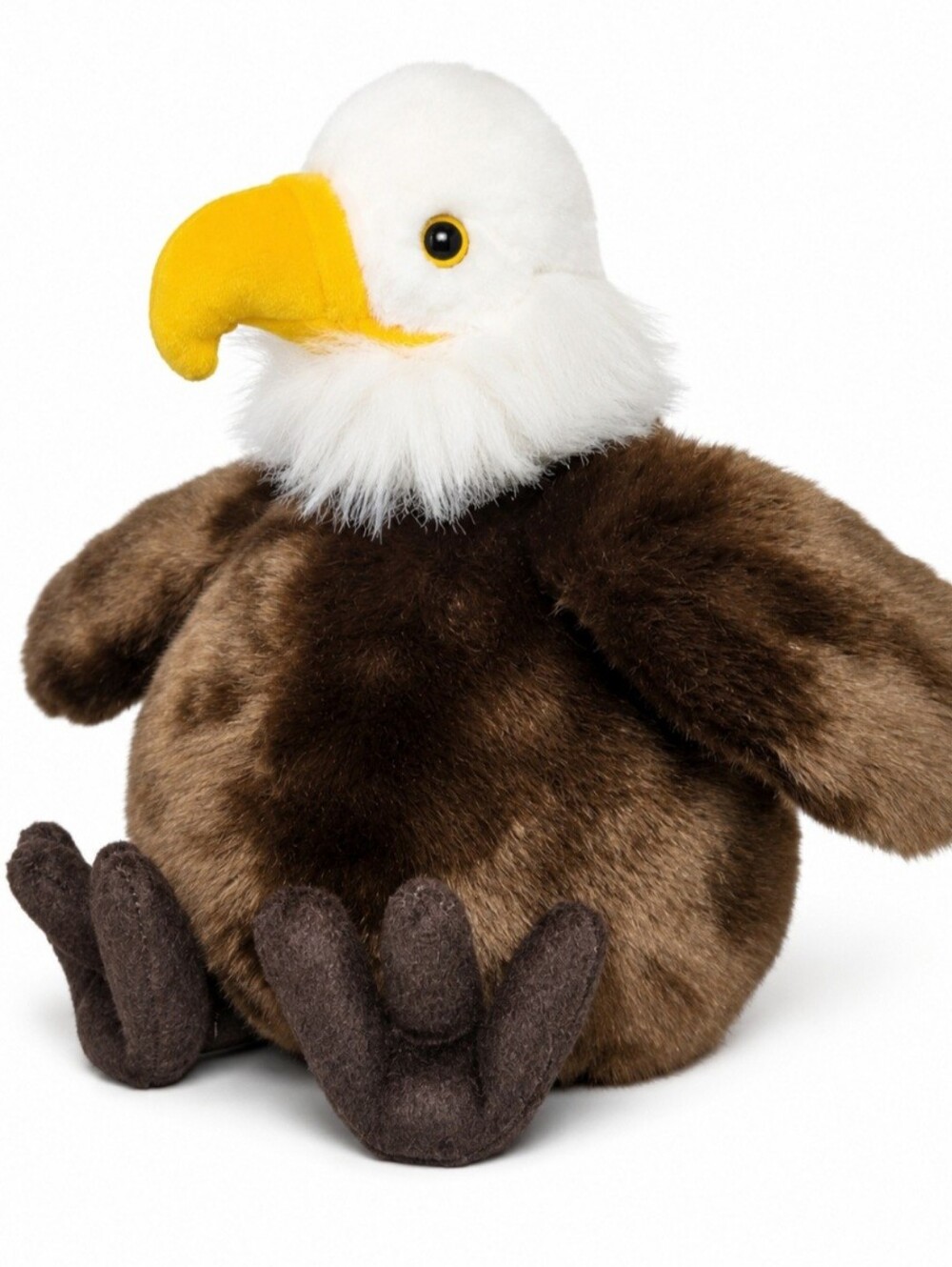 Unipak Plush Bald Eagle Stuffed Animal Soft Brown White Bird Toy